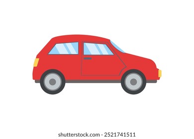 Auto. Farbvektorgrafik auf weißem Hintergrund.
