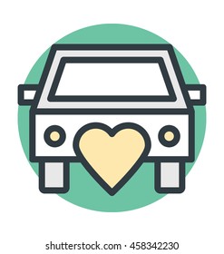 Car Colored Vector Icon