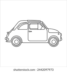 Car Coloring Book Pages for Children and Adults