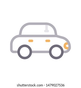 car colour line vector icon
