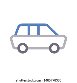 car colour line vector icon