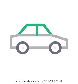 car colour line vector icon