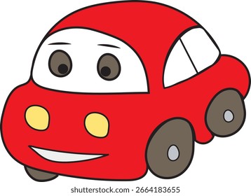 Car comic icon design Eps-10
