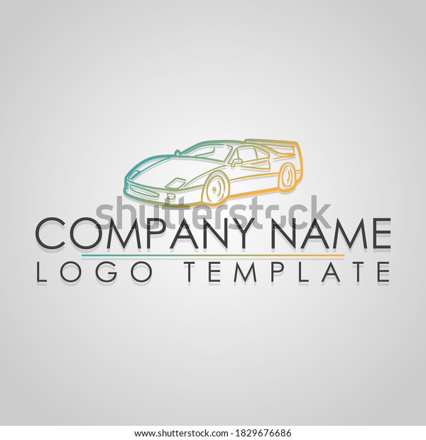 Car Company Name. Luxury Logo\
Template Design. Logotype Retro Transport. Flat Brand\
Icon.