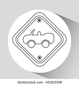 car concept isolated design 