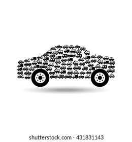 car concept isolated design 