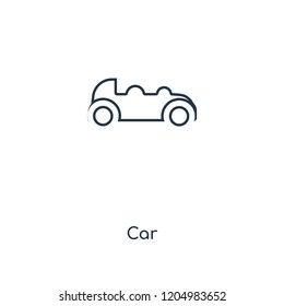 Car concept line icon. Linear Car concept outline symbol design. This simple element illustration can be used for web and mobile UI/UX.