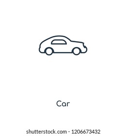 Car concept line icon. Linear Car concept outline symbol design. This simple element illustration can be used for web and mobile UI/UX.