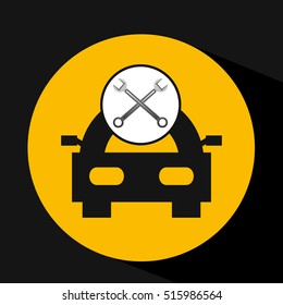 car concept support tool icon graphic vector illustration eps 10