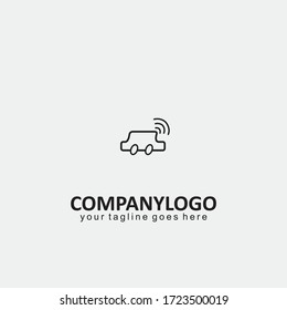 Car Connect Online Logo Flat Icon