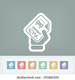 Car contract icon