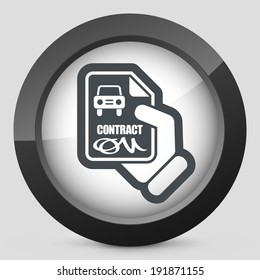 Car contract icon