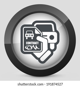 Car contract icon