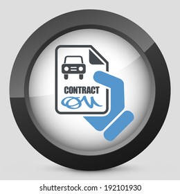 Car contract icon