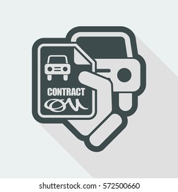 icono de contrato de Camión