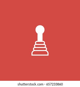 car control icon. sign design. red background