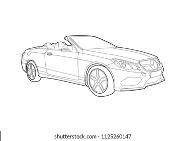 253 Mercedes drawing Images, Stock Photos & Vectors | Shutterstock