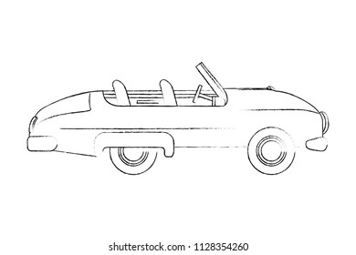 car convertible vintage transport image