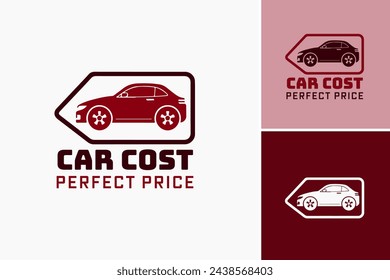 Car cost logo design template for automotive businesses. Perfect for car dealerships, auto repair shops, and car insurance companies marketing materials.