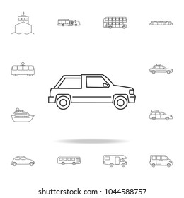 Car Coupe icon. Detailed set of transport outline icons. Premium quality graphic design icon. One of the collection icons for websites, web design, mobile app on white background