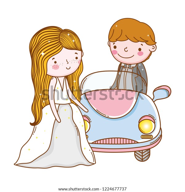 car couple marriage cute
cartoon