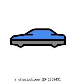 carro capa acessório cor ícone vetor. carro capa acessório sinal. símbolo isolado ilustração