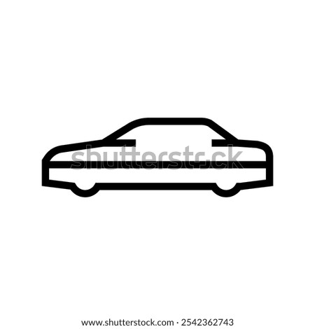 car cover accessory line icon vector. car cover accessory sign. isolated contour symbol black illustration