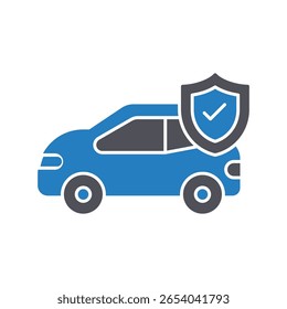 Car coverage :Vector Icon which can easily modify or edit
