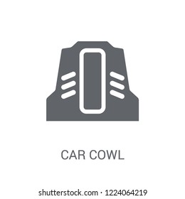 car cowl icon. Trendy car cowl logo concept on white background from car parts collection. Suitable for use on web apps, mobile apps and print media.