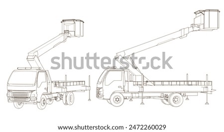 a car with a cradle lift