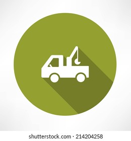 car with a crane icon