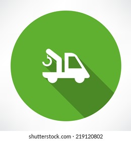 car with a crane icon