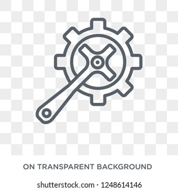 car crank icon. car crank design concept from Car parts collection. Simple element vector illustration on transparent background.