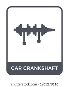 car crankshaft icon vector on white background, car crankshaft trendy filled icons from Car parts collection, car crankshaft simple element illustration
