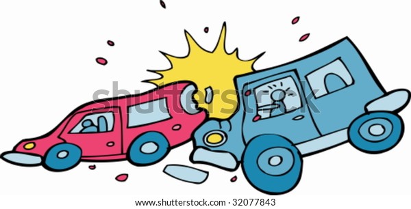 Car Crash Stock Vector (Royalty Free) 32077843