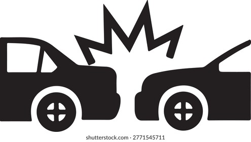 Car crash accident, collision impact, transportation danger, vehicle impact, traffic incident, destruction.
