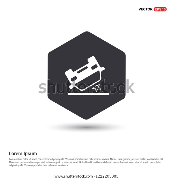 Car crash accident icon Hexa White Background\
icon template - Free vector\
icon