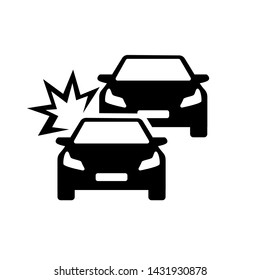 car crash accident on the road vector illustration