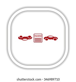 Car crash and accidents.. icon. vector design. Collection modern trend concept design style illustration symbol