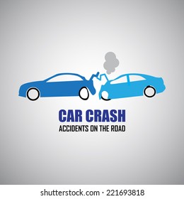 car crash and accidents icons