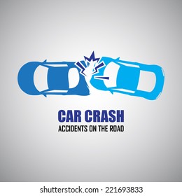 car crash and accidents icons