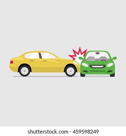 Car crash and accidents. vector