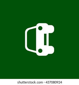 car crash icon. car accident sign