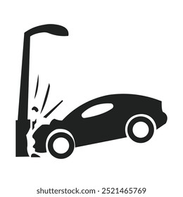 Car Crash Icon symbol, and vector, Can be used for web, print, and mobile
