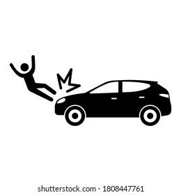 Car crash icon vector illustration