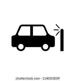 Car Crash icon vector icon. Simple element illustration. Car Crash symbol design. Can be used for web and mobile.