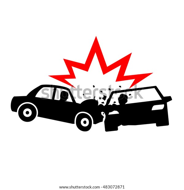 Car Crash Icons Vectors Stock Vector (Royalty Free) 483072871