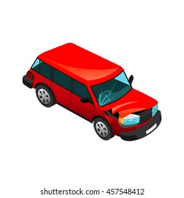 Car crash illustration