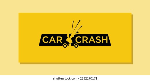 Car Crash logo graphic vector icon