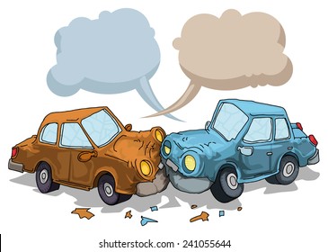 Cartoon Car Crash Hd Stock Images Shutterstock